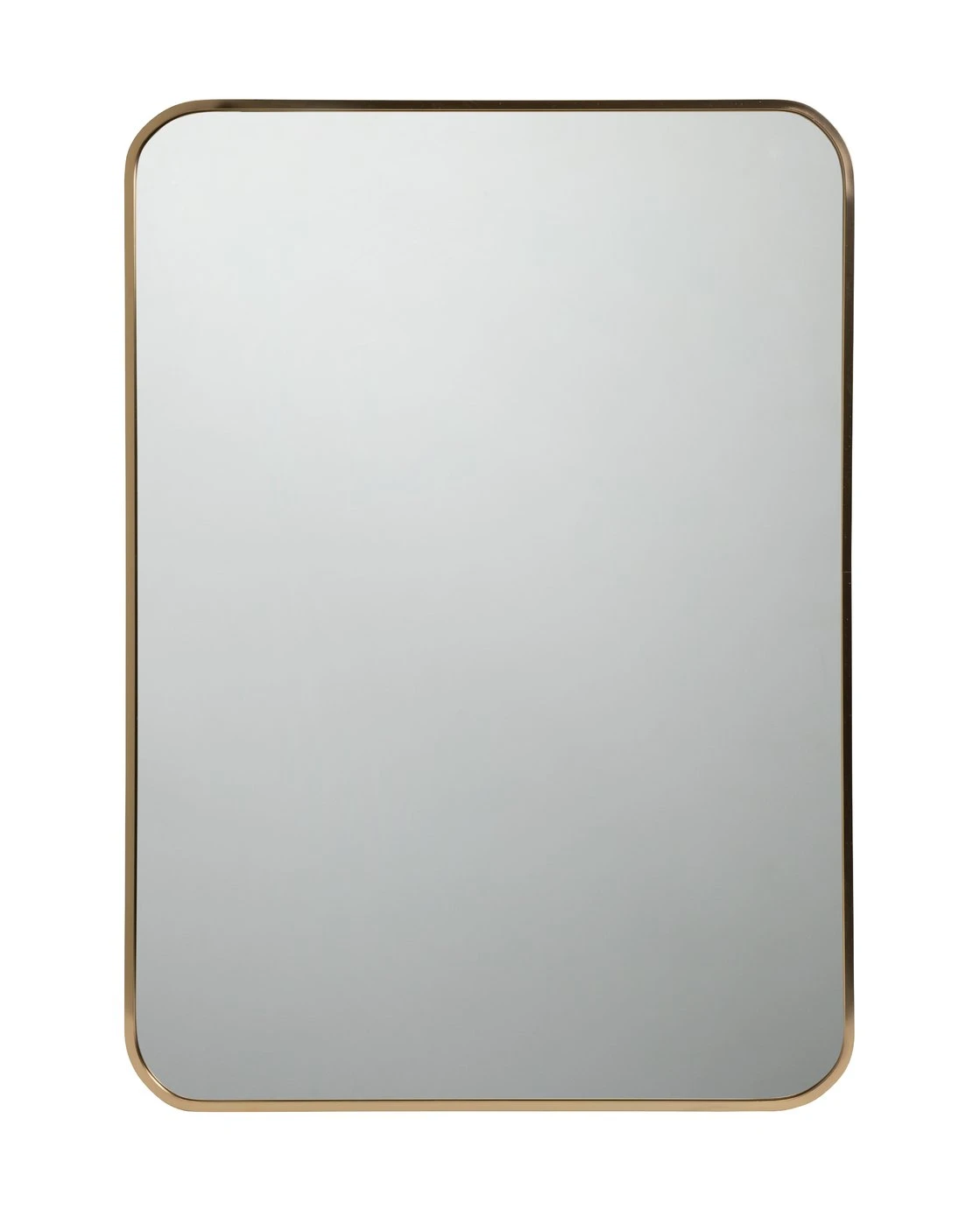 Habitat Brushed Rectangular Wall Mirror - Gold - 50x70cm - Image 3