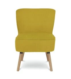 Habitat Eppy Fabric Accent Chair - Yellow