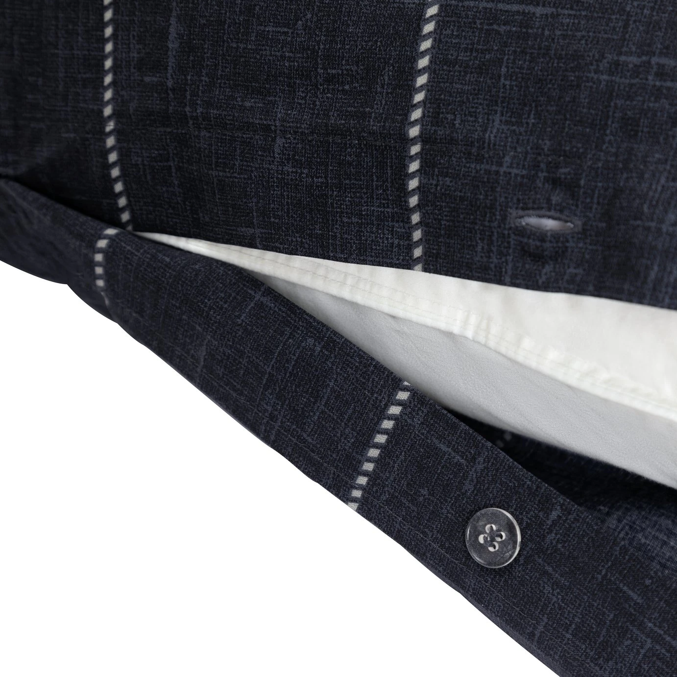 Habitat Grid Check Blue Bedding Set - Single - Image 4