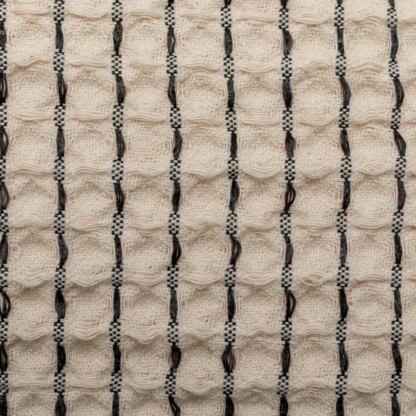 Habitat Cotton Contrast Waffle Beige Bedding Set - Single - Image 2