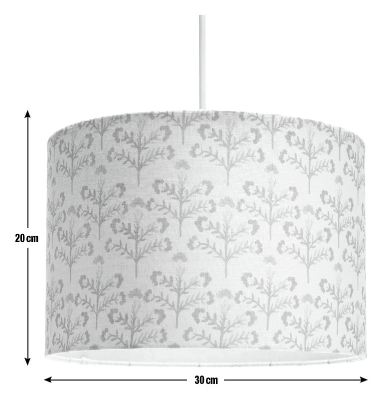 Habitat Floral Print Faux Linen Shade - Cream And Orange - Image 3