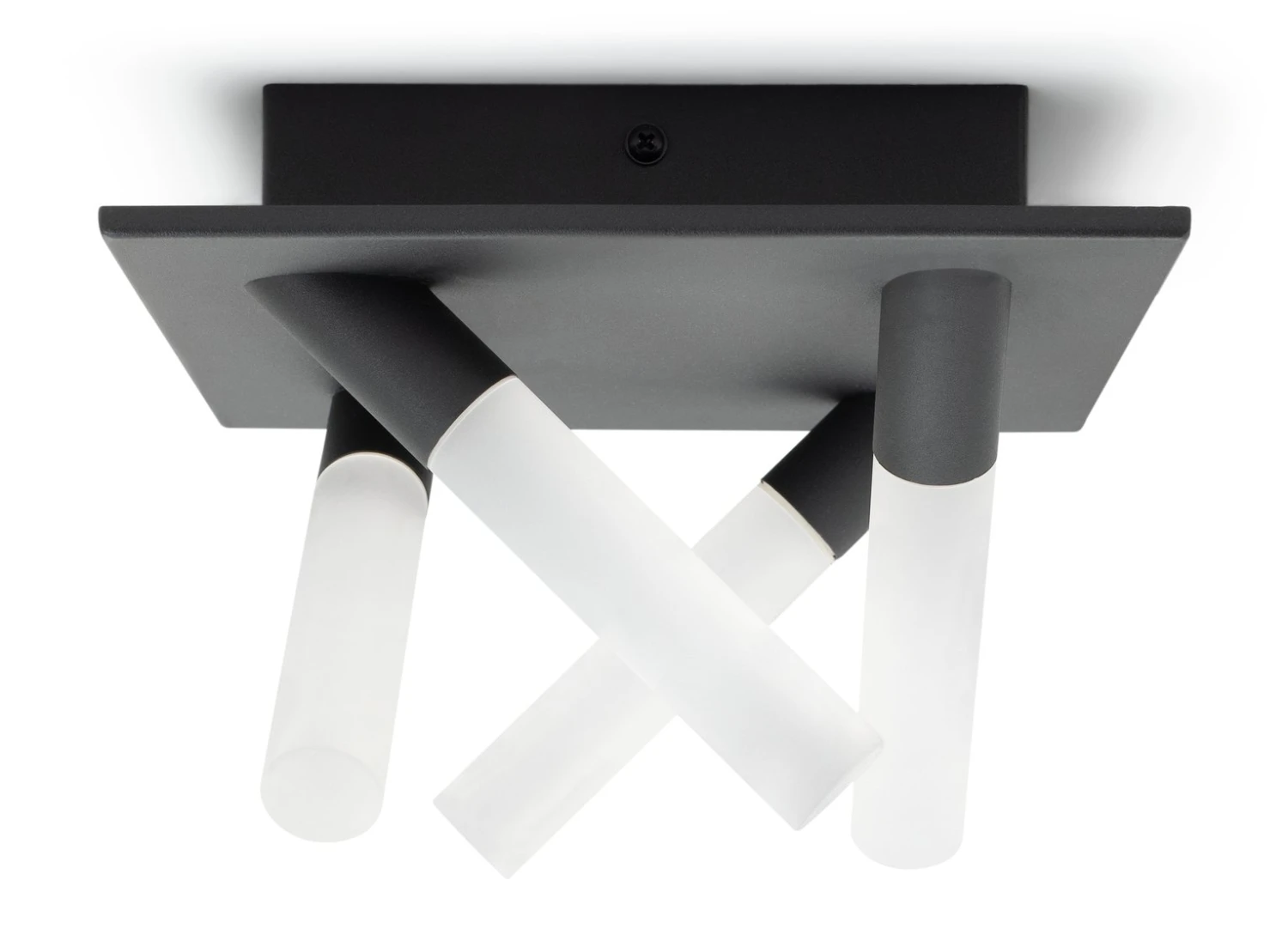 Habitat Metal 4 Light LED Bathroom Flush Ceiling Light-Black - Image 2