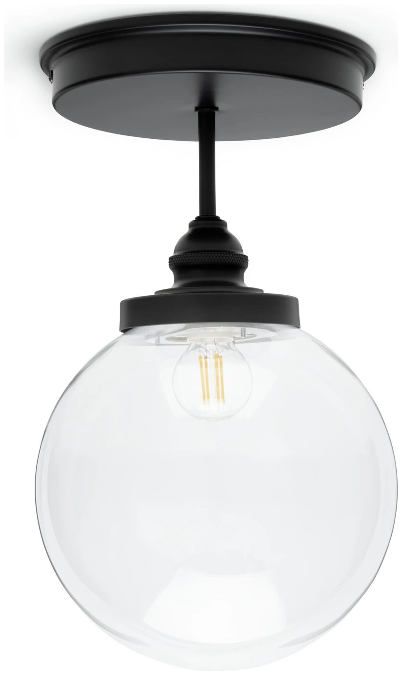 Habitat Globe Metal Bathroom Pendant Light - Black - Image 6