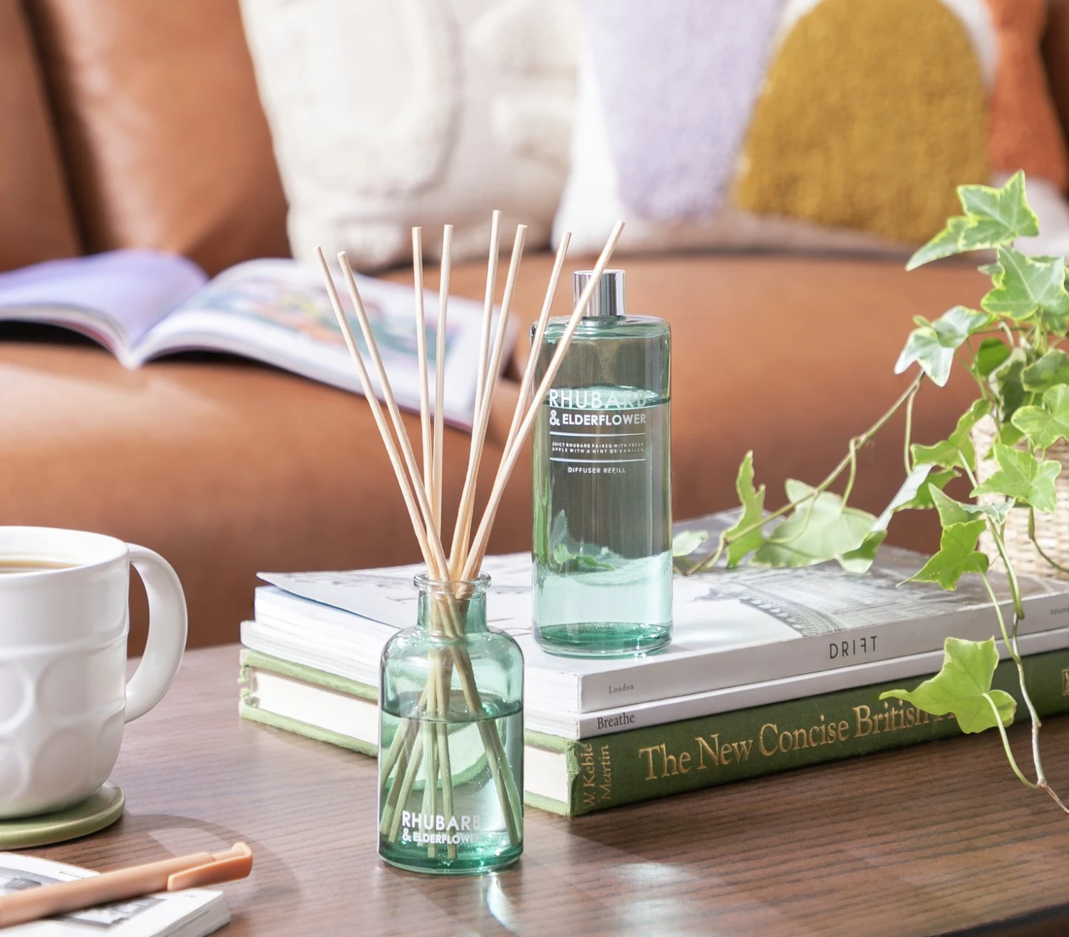 Habitat 90ml Diffuser & 180ml Refill - Rhubarb & Elderflower - Image 2