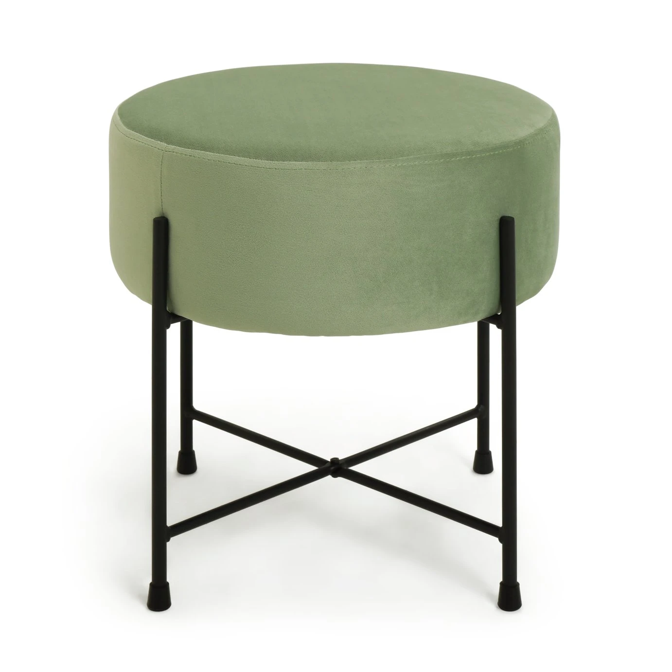 Habitat Jax Metal Footstool - Mint Green