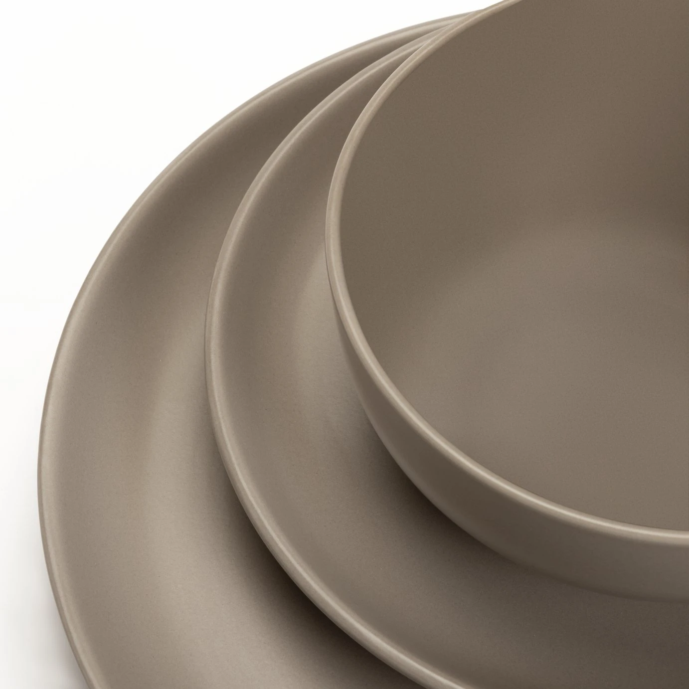 Habitat Mushroom 12 Piece Stoneware Dinner Set - Mushroom - Image 5