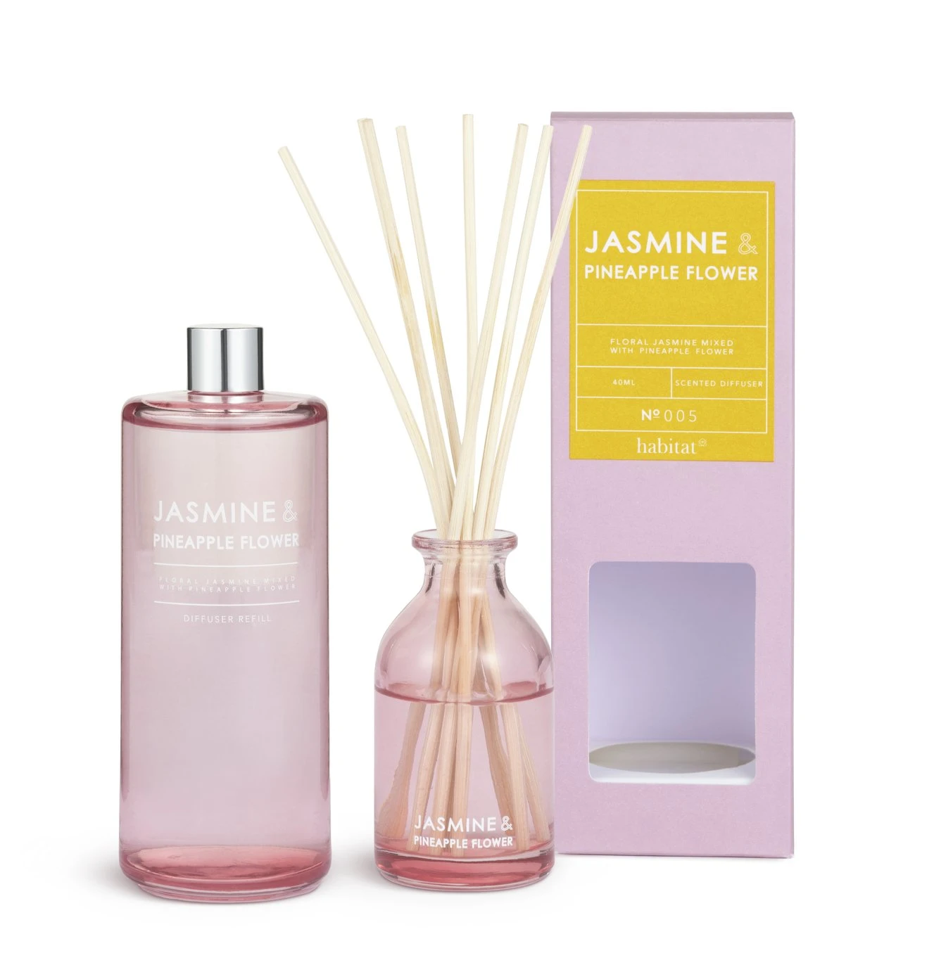 Habitat Diffuser & Refill Set - Jasmine & Pineapple Flower