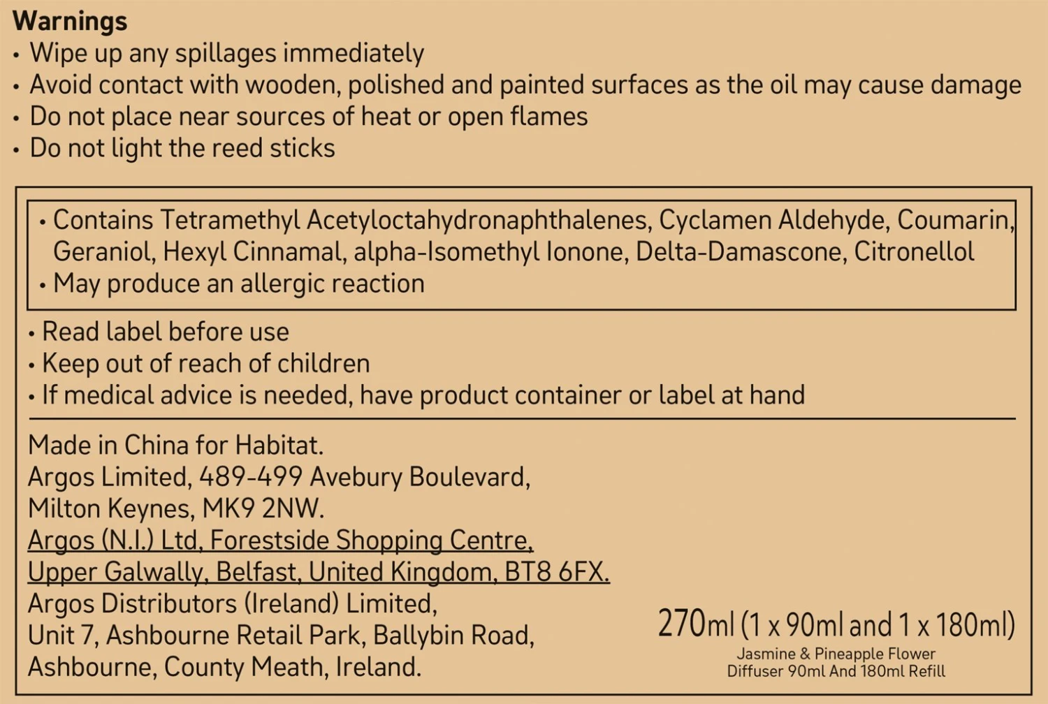 Habitat Diffuser & Refill Set - Jasmine & Pineapple Flower - Image 4