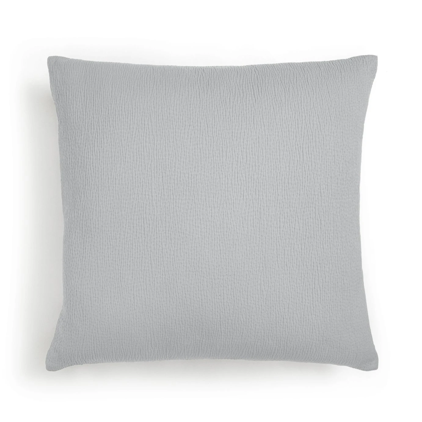 Habitat Textured Plain Cushion - Grey - 50x50cm