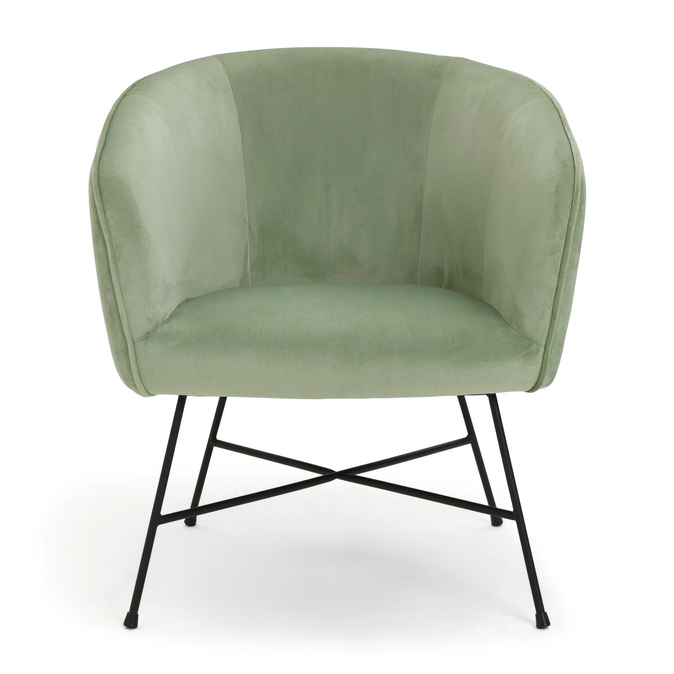 Habitat Jax Metal Accent Chair - Mint Green