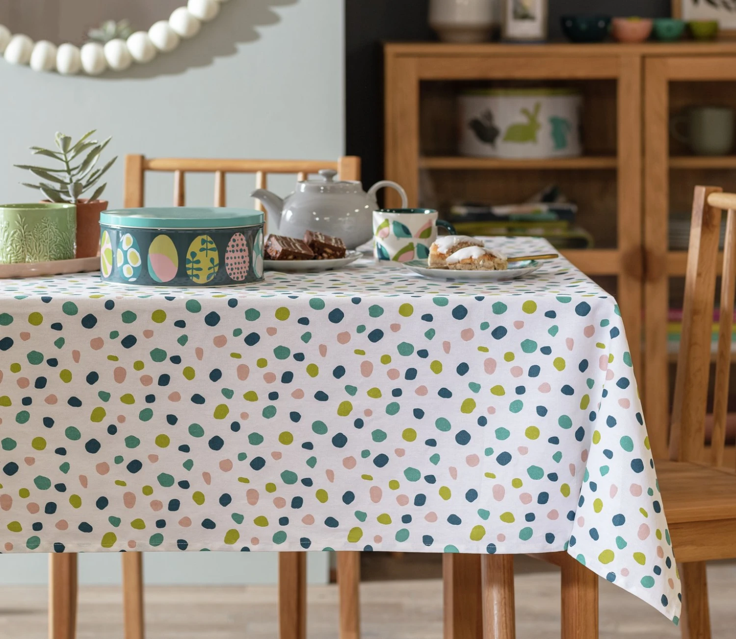 Habitat Spot Wipe Clean Table Cloth - Multicoloured - Image 2