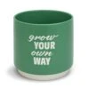 Habitat Grow Your Own Way Green Ceramic Planter