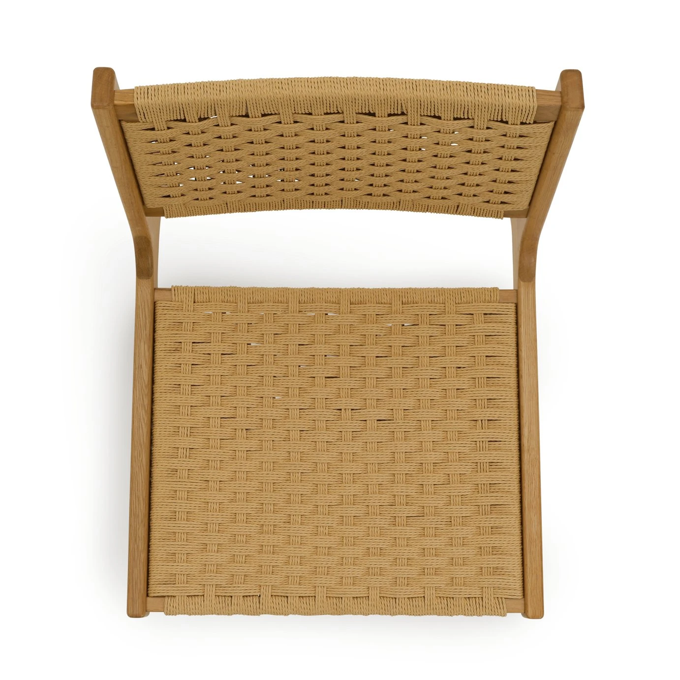 Habitat Faro Woven Paper Rope And Oak Accent Chair - Natural - Image 8