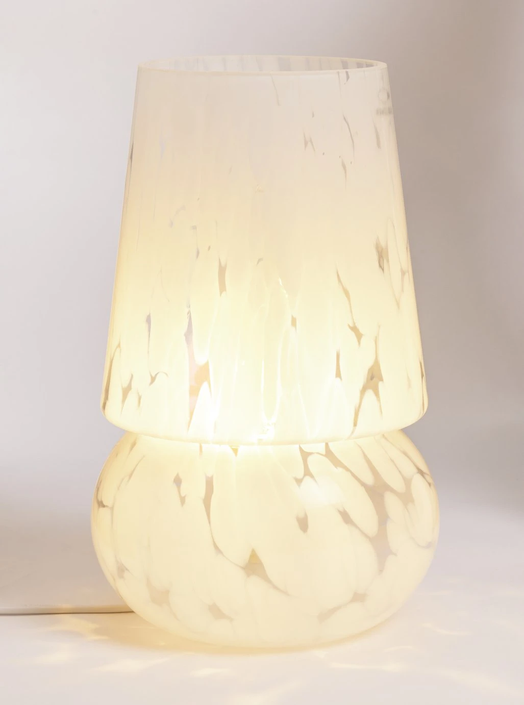 Habitat Rahnn Confetti Glass Table Lamp - White - Image 4