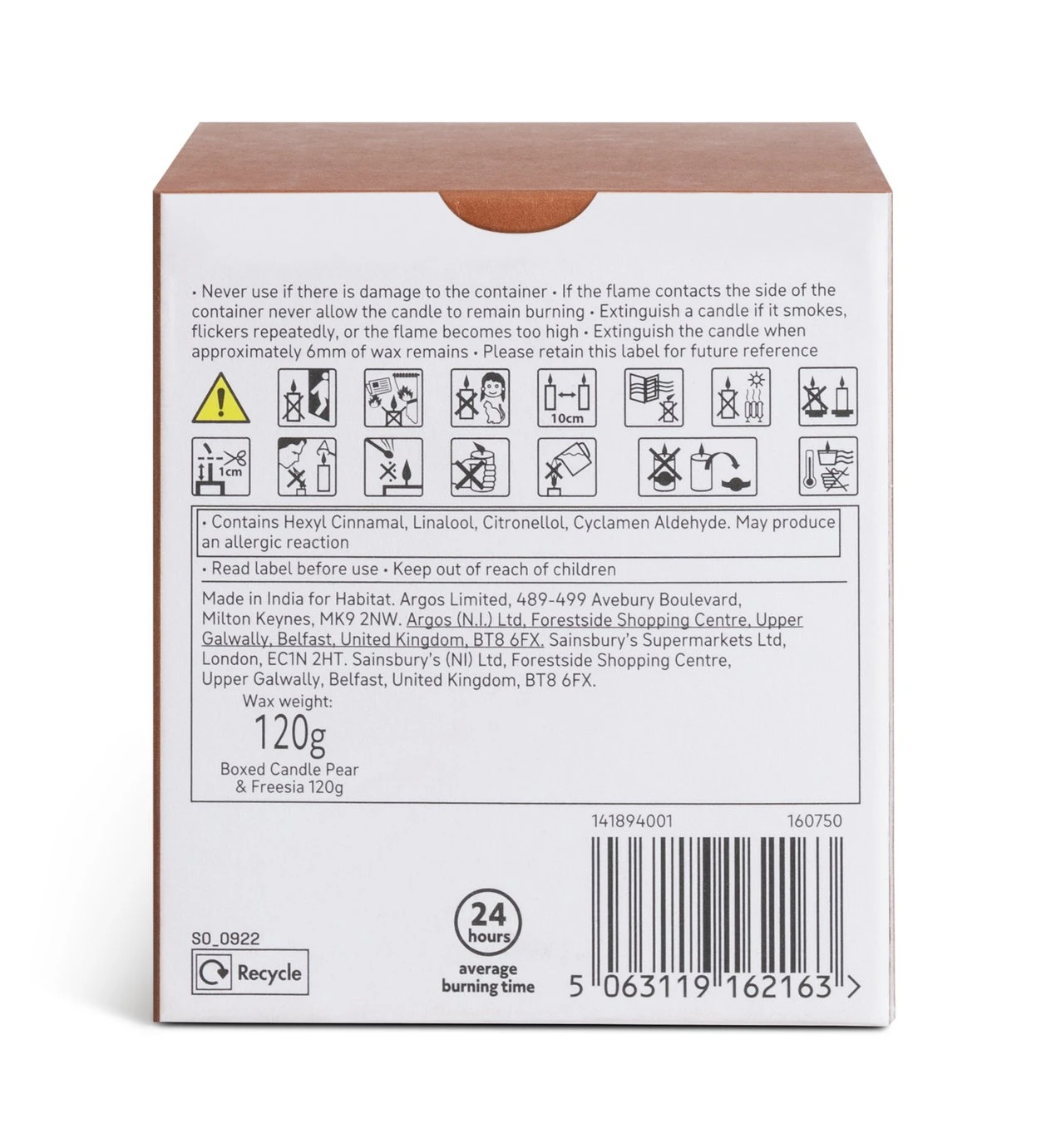 Habitat Scented Boxed Candle Set - Amber, Jasmine & Sea Salt - Image 4