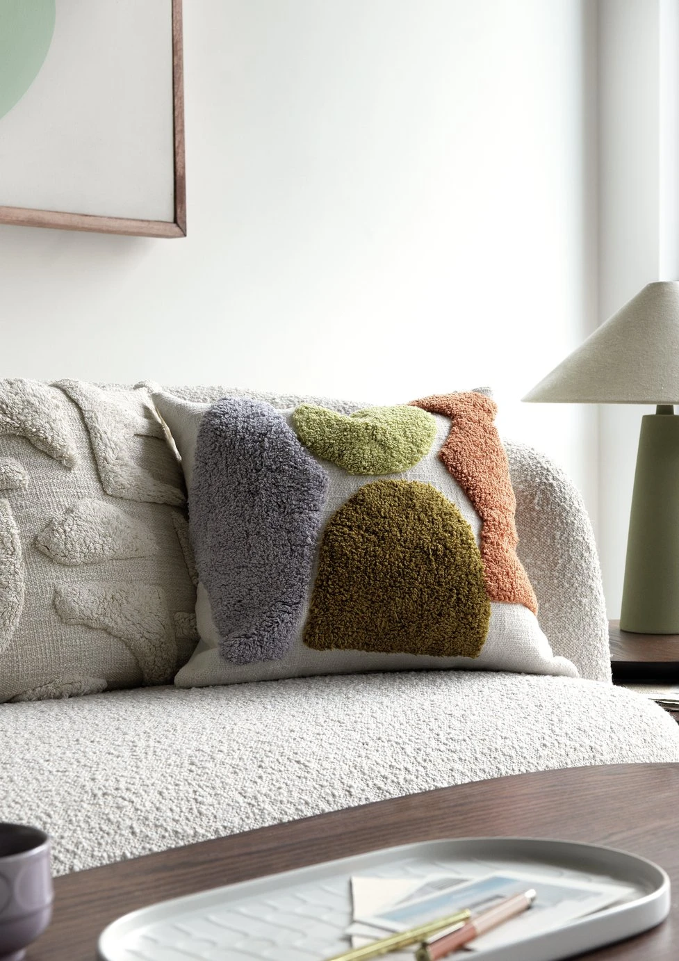 Habitat Geo Technique Cushion - Multicoloured - 43x43cm - Image 6