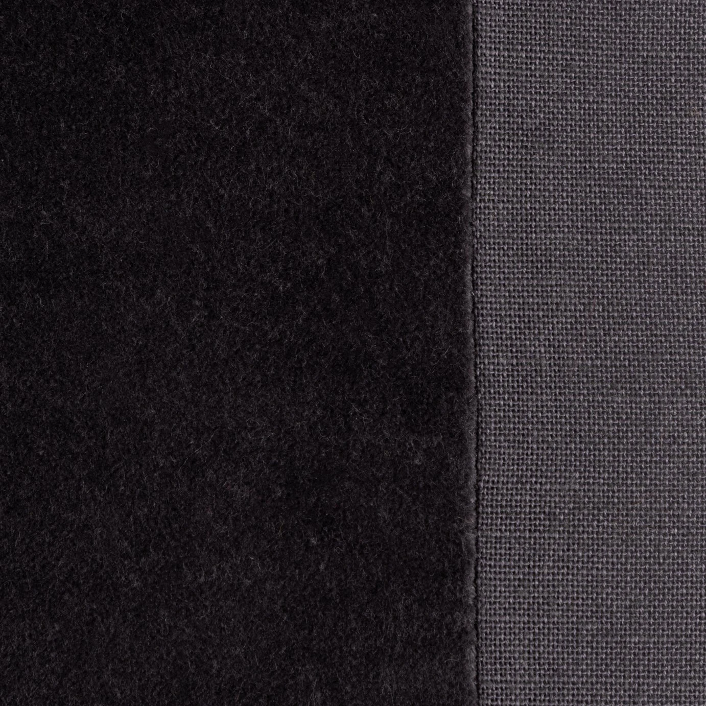 Habitat Velvet Panel Cushion - Grey & Black - 50x50cm - Image 3