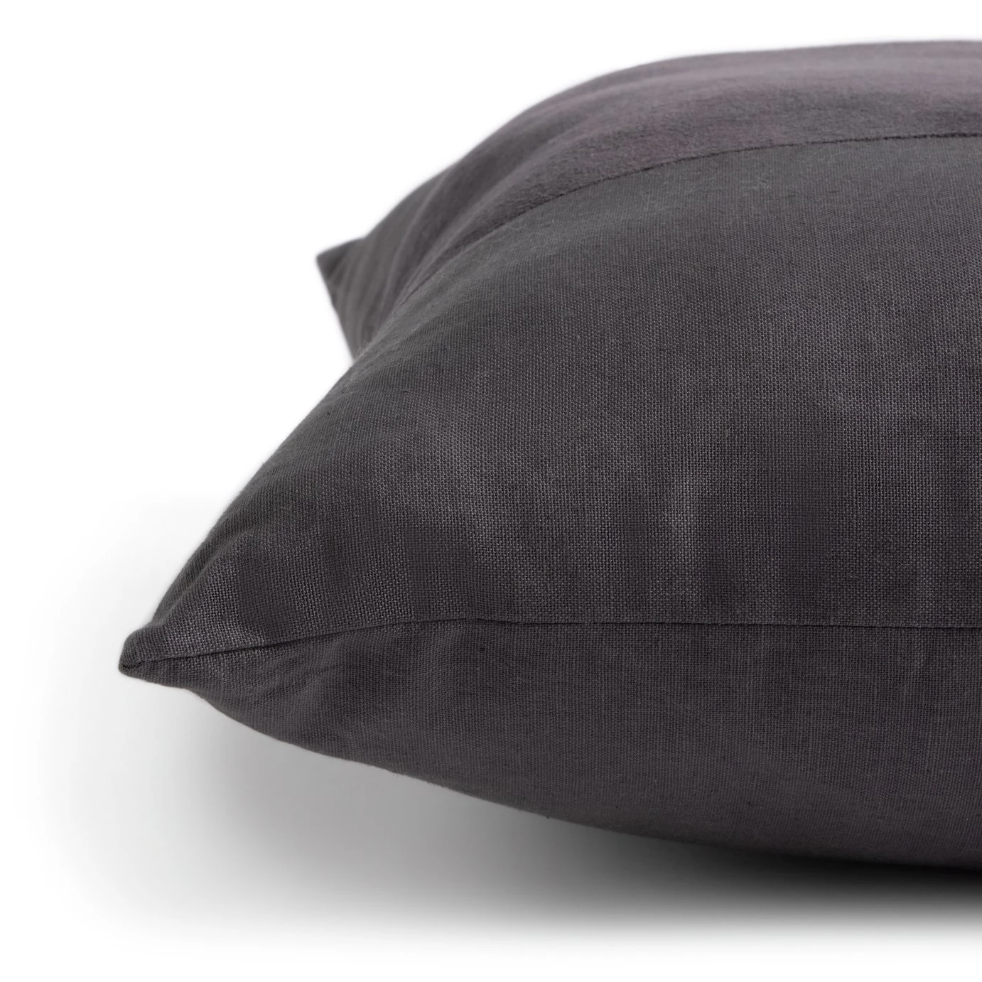 Habitat Velvet Panel Cushion - Grey & Black - 50x50cm - Image 5