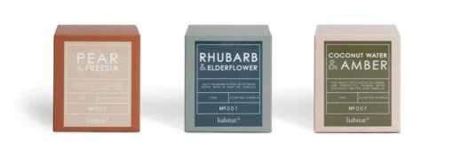 Habitat Medium Scented Boxed Candle Set - Set Of 3