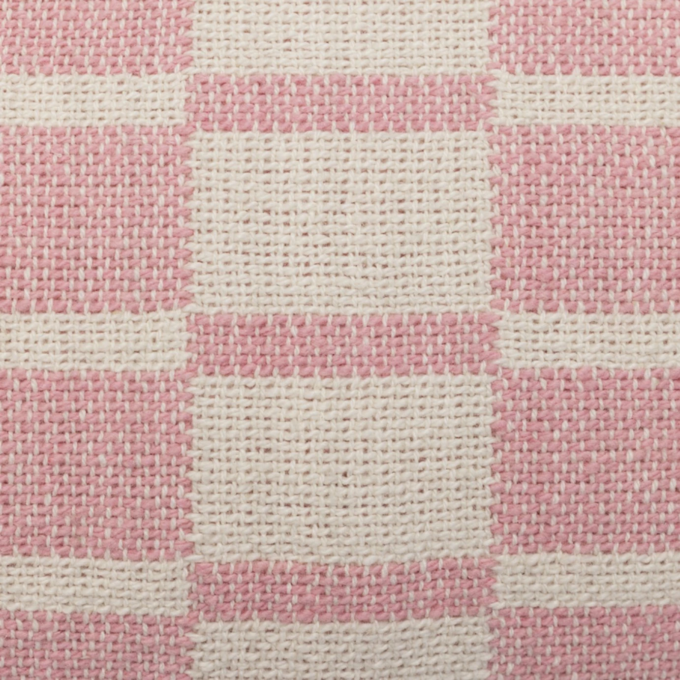 Habitat Checker Board Cushion - White & Pink - 43x43cm - Image 3