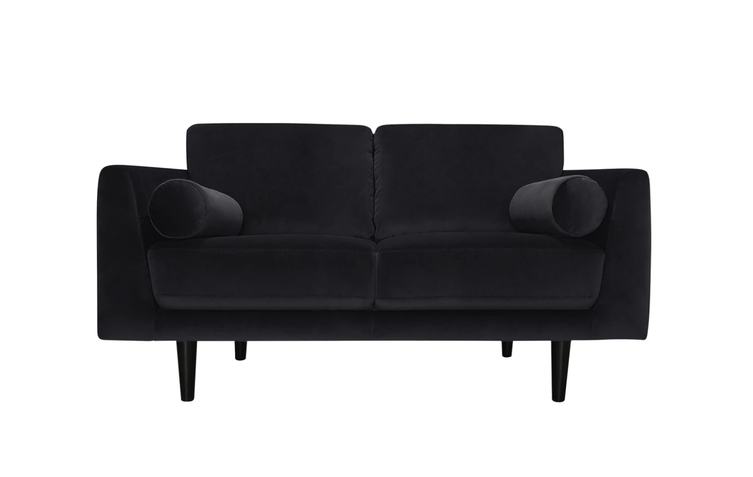 Habitat Jacob Fabric 2 Seater Sofa - Black
