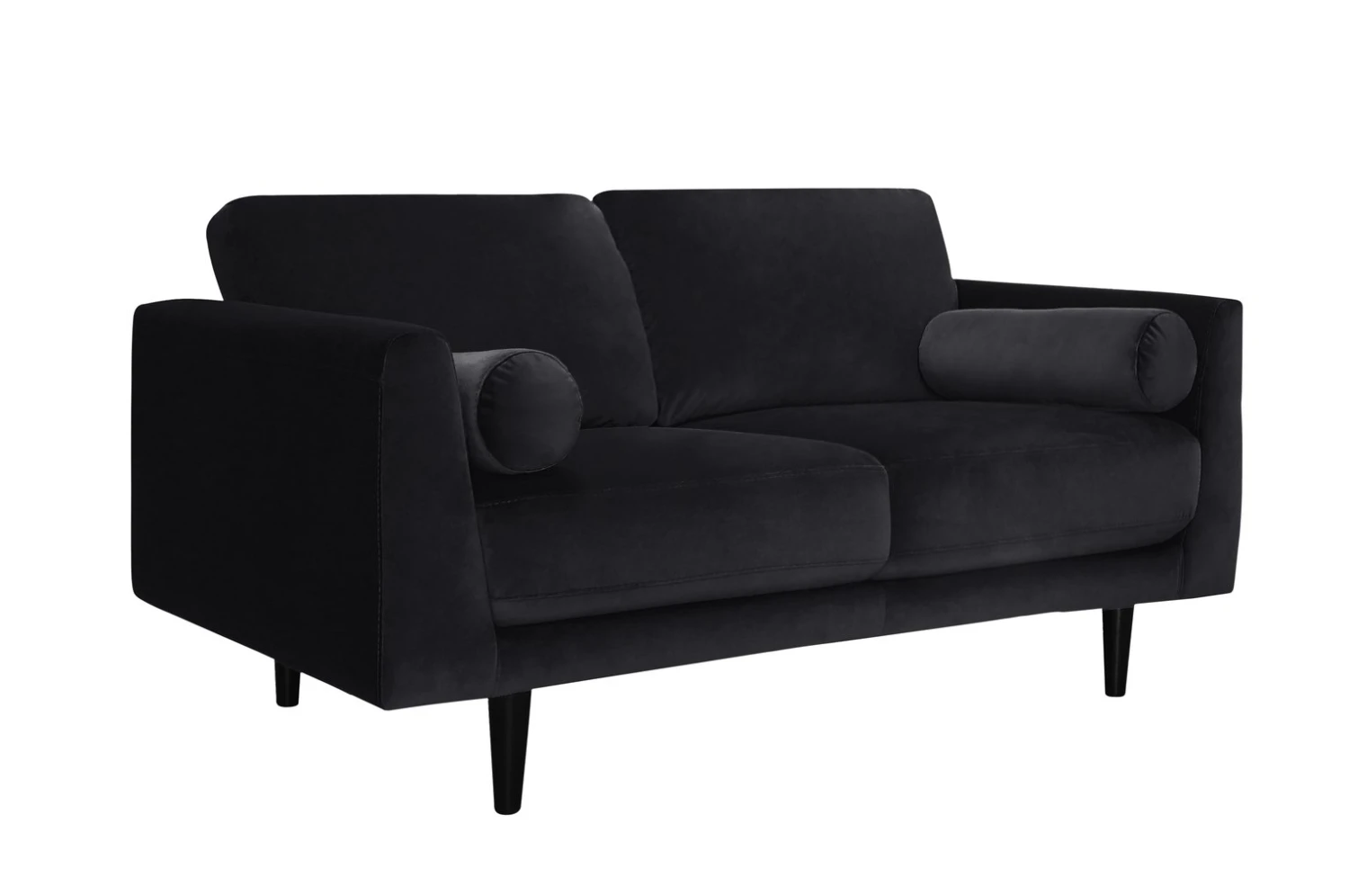 Habitat Jacob Fabric 2 Seater Sofa - Black - Image 5
