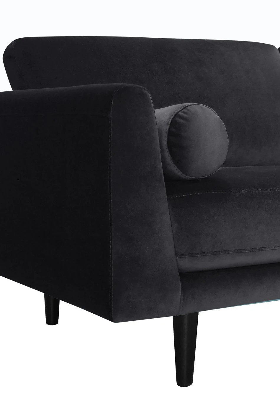 Habitat Jacob Fabric 2 Seater Sofa - Black - Image 6