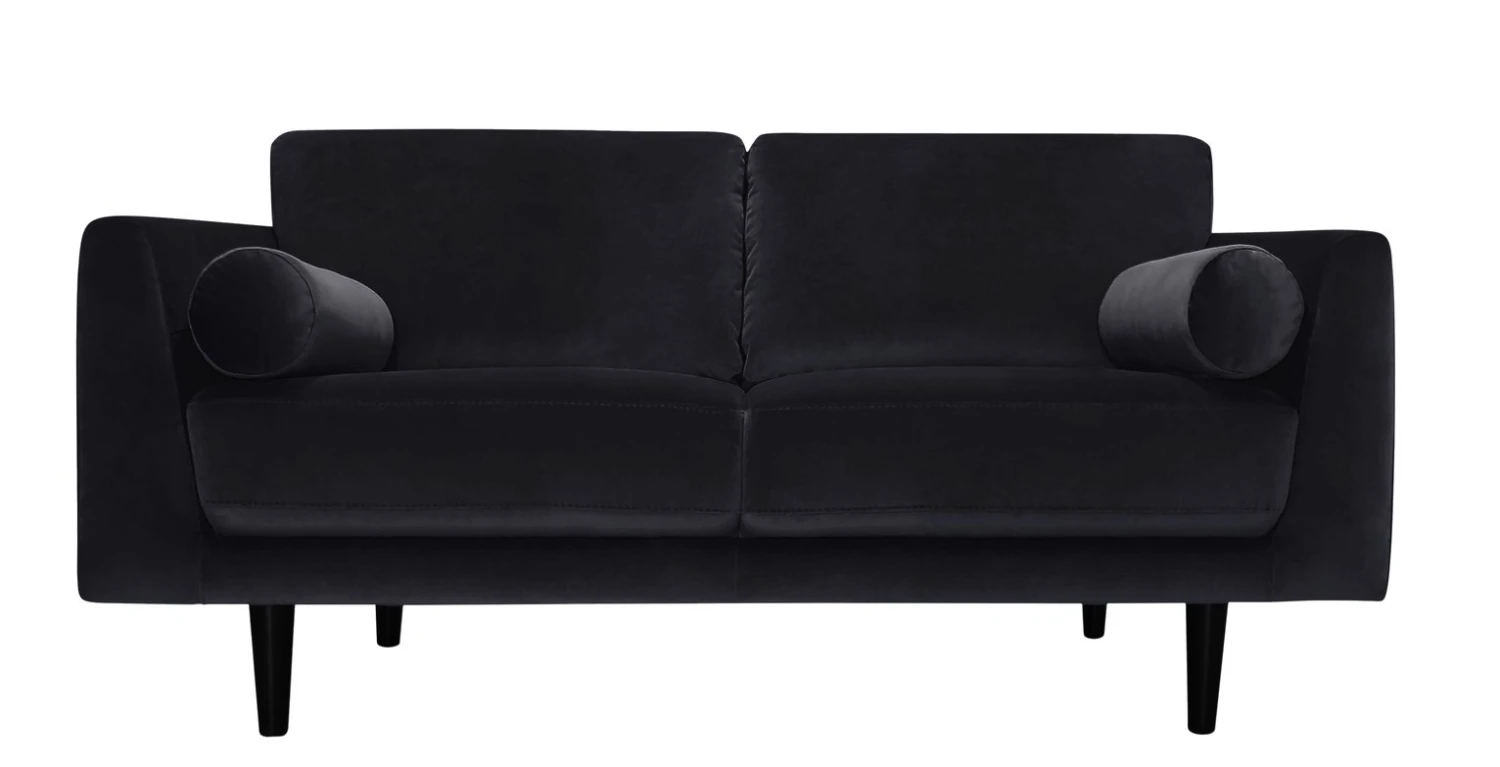 Habitat Jacob Fabric 3 Seater Sofa - Black