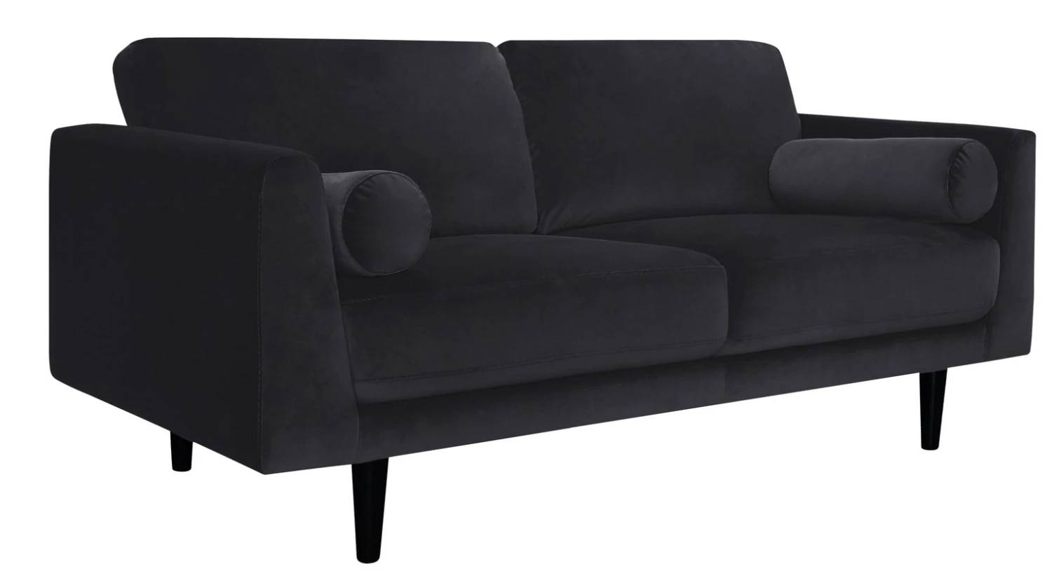 Habitat Jacob Fabric 3 Seater Sofa - Black - Image 6