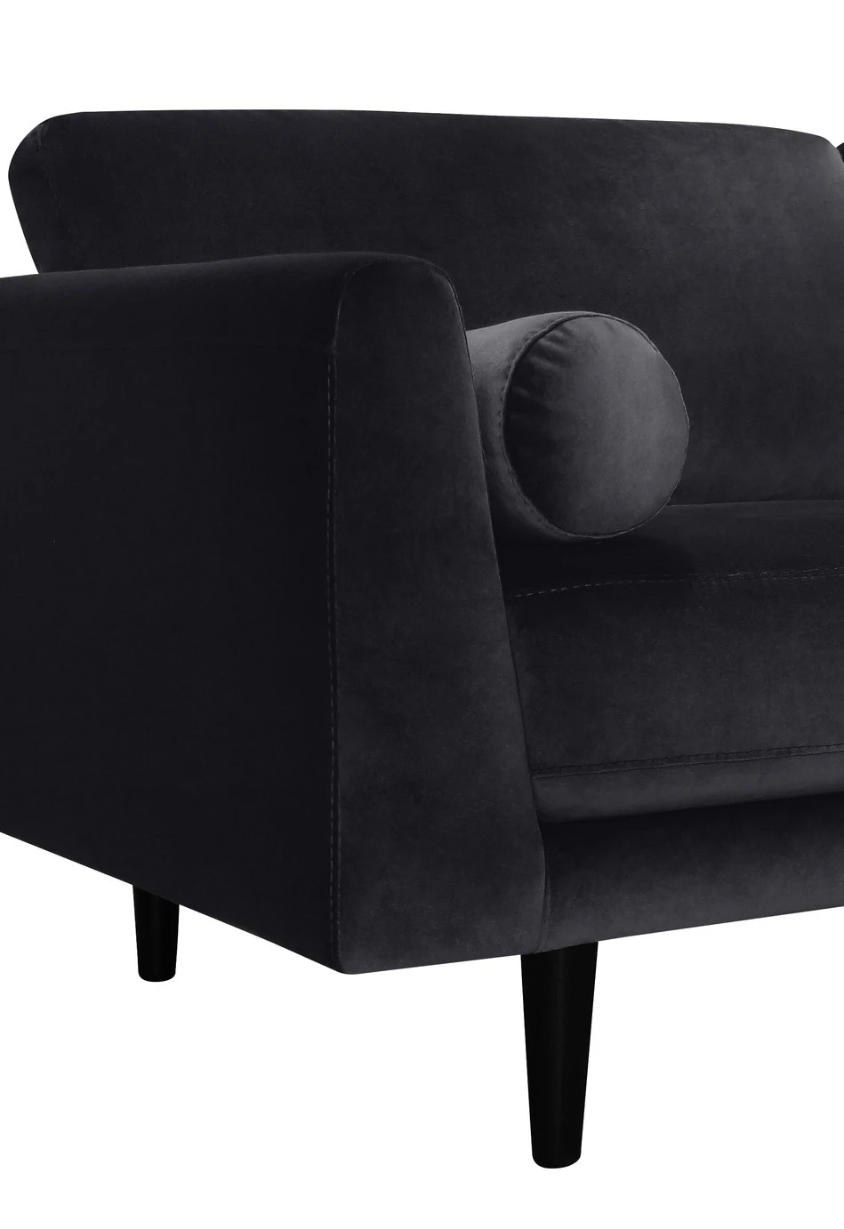 Habitat Jacob Fabric 3 Seater Sofa - Black - Image 7