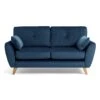 Habitat Iris Fabric 2 Seater Sofa - Navy