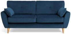 Habitat Iris Fabric 3 Seater Sofa - Navy