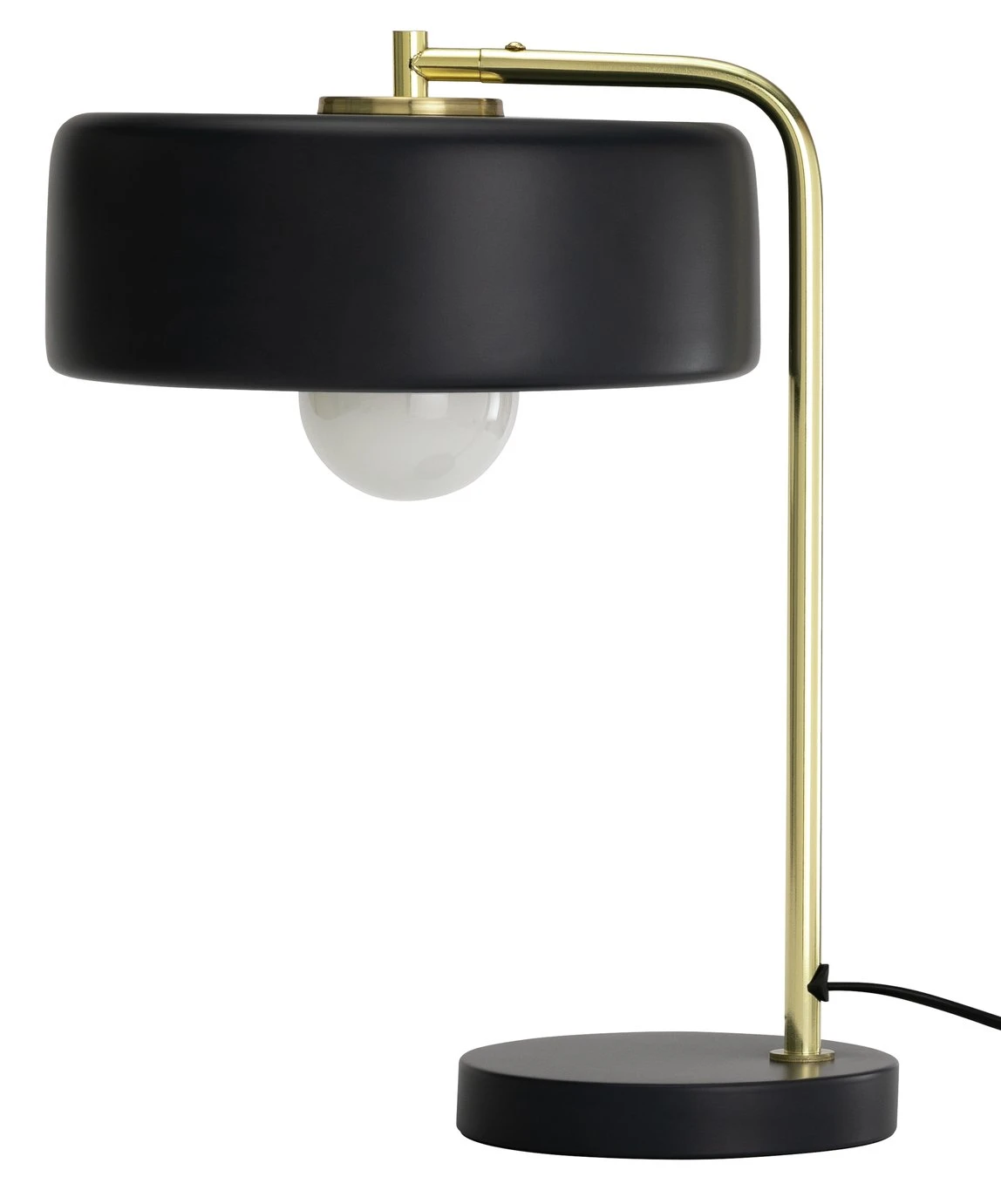 Habitat Minah Iron LED Table Lamp - Black & Brass - Image 2