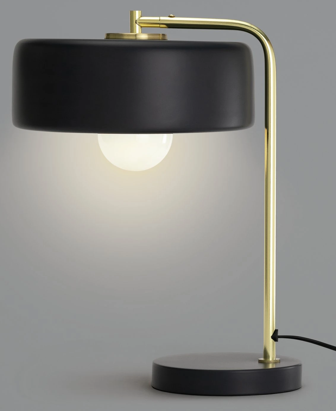 Habitat Minah Iron LED Table Lamp - Black & Brass - Image 4