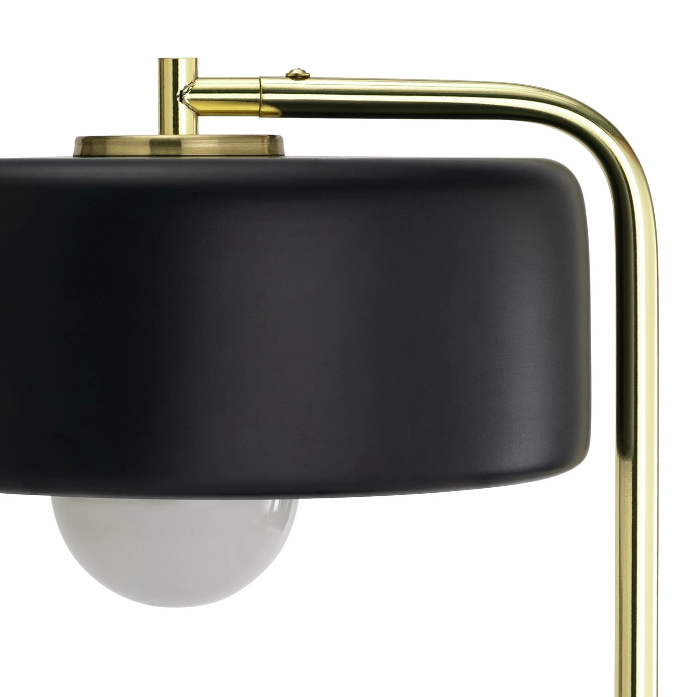 Habitat Minah Iron LED Table Lamp - Black & Brass - Image 3