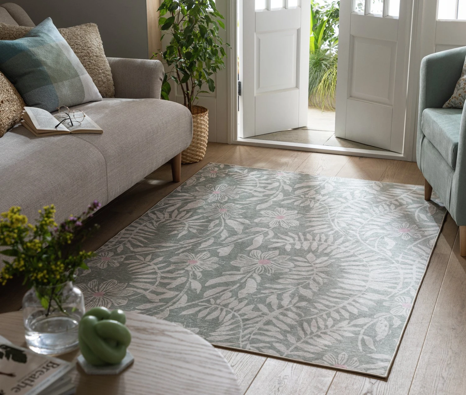 Habitat Herbalist Floral Rug - 120X170cm - Multicoloured - Image 2