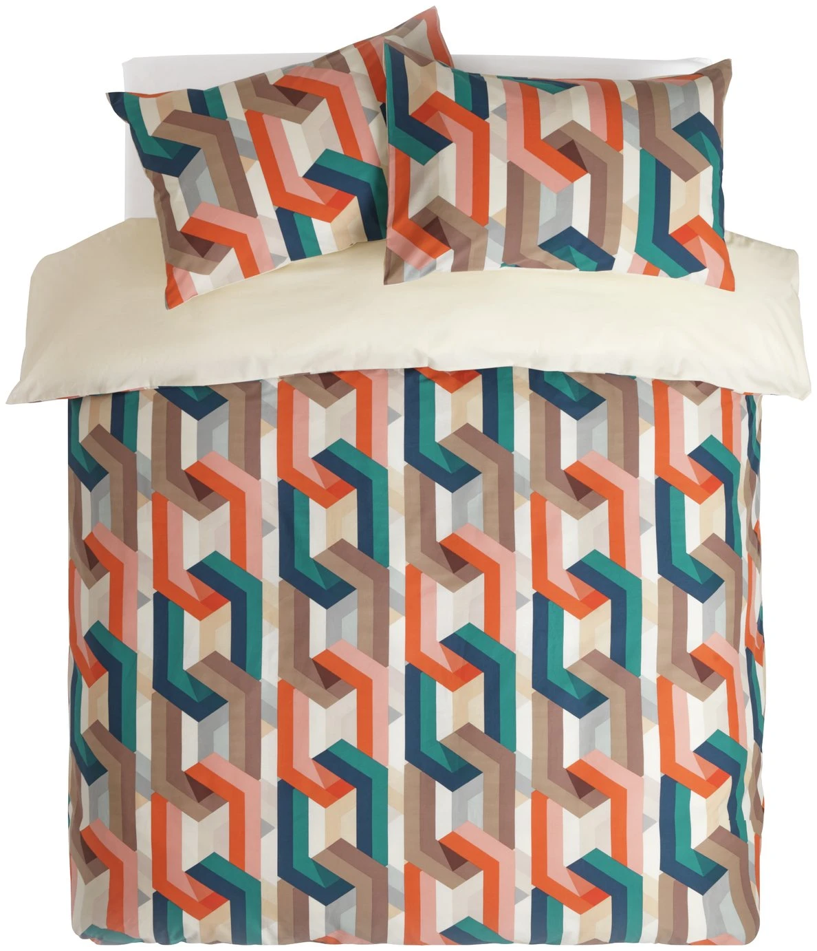 Habitat Cotton Chain Print Multicolor Bedding Set - Single - Image 3