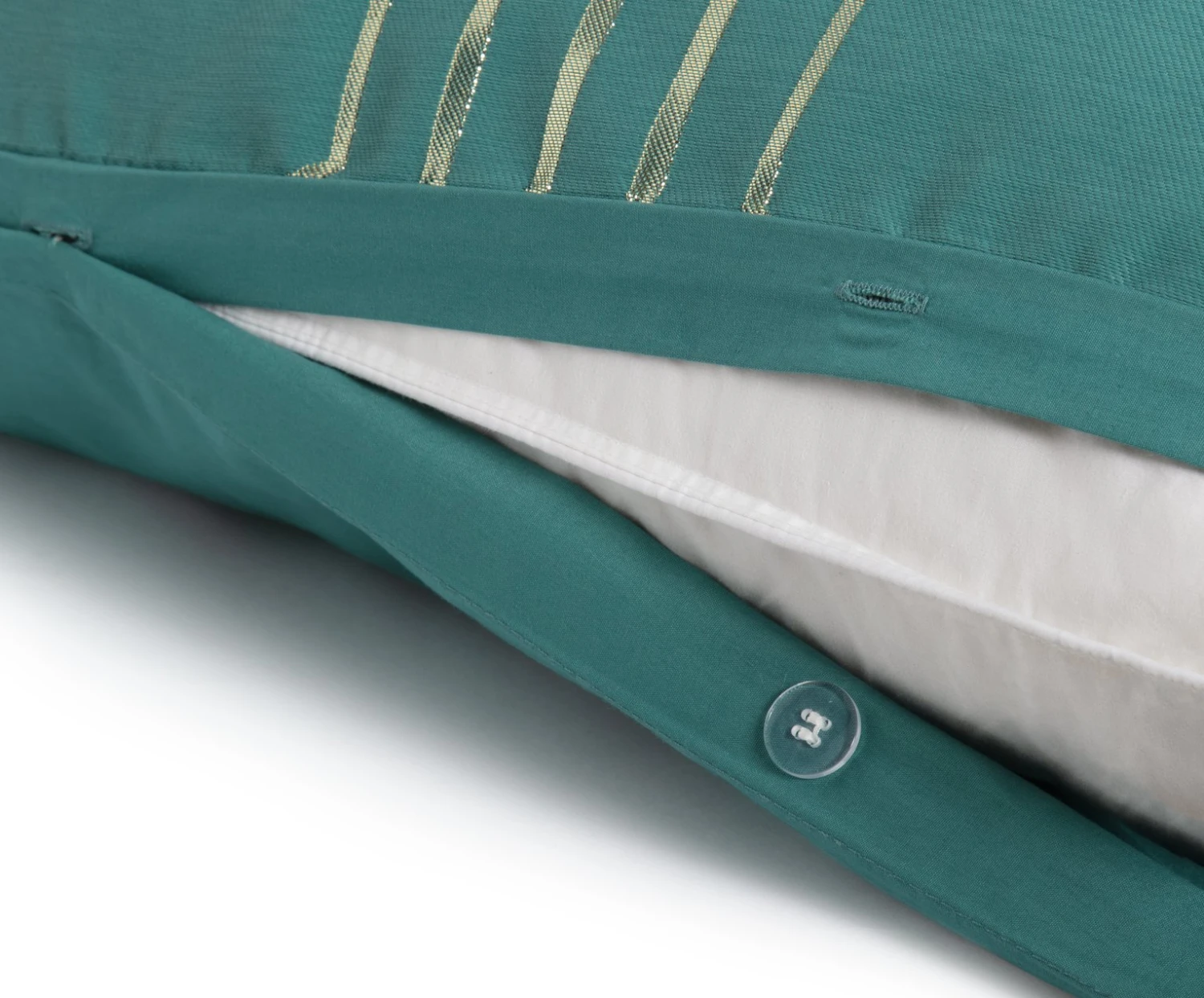 Habitat Geo Jacquard Teal Bedding Set - Double - Image 5