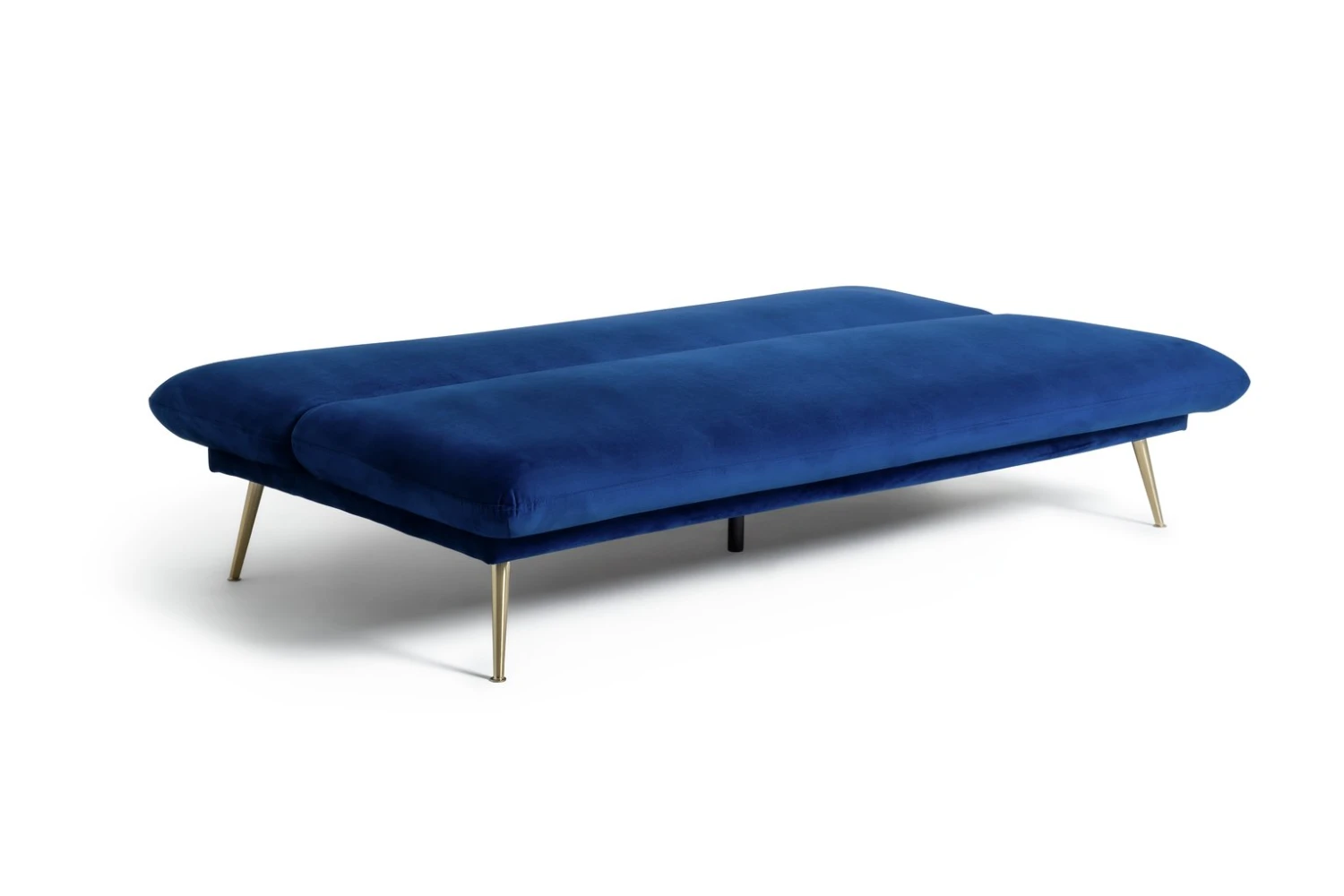 Habitat Matteo 2 Seater Velvet Clic Clac Sofa Bed - Blue - Image 3