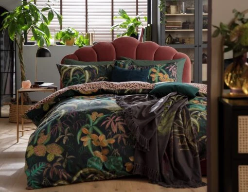 Habitat Botanical Print Multicolor Bedding Set - Double