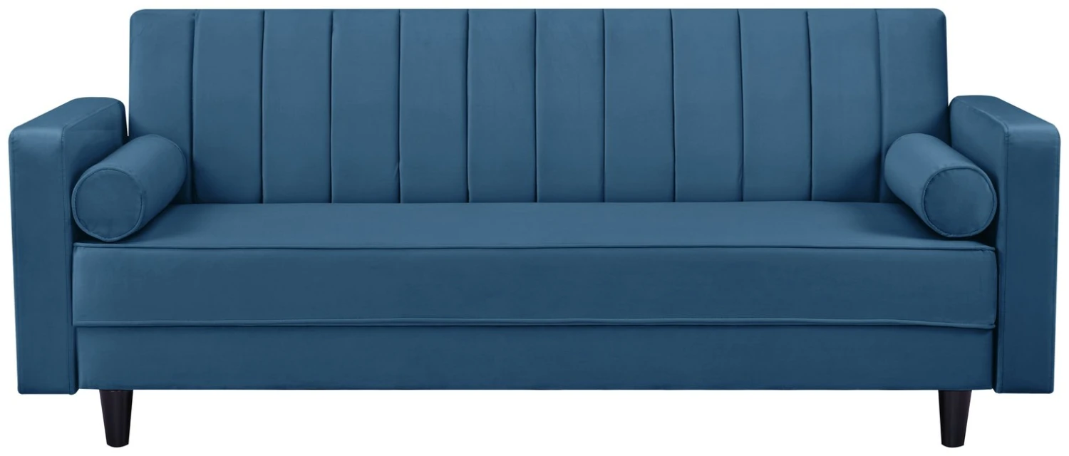 Habitat Preston Clic Clac Velvet Sofa Bed - Navy