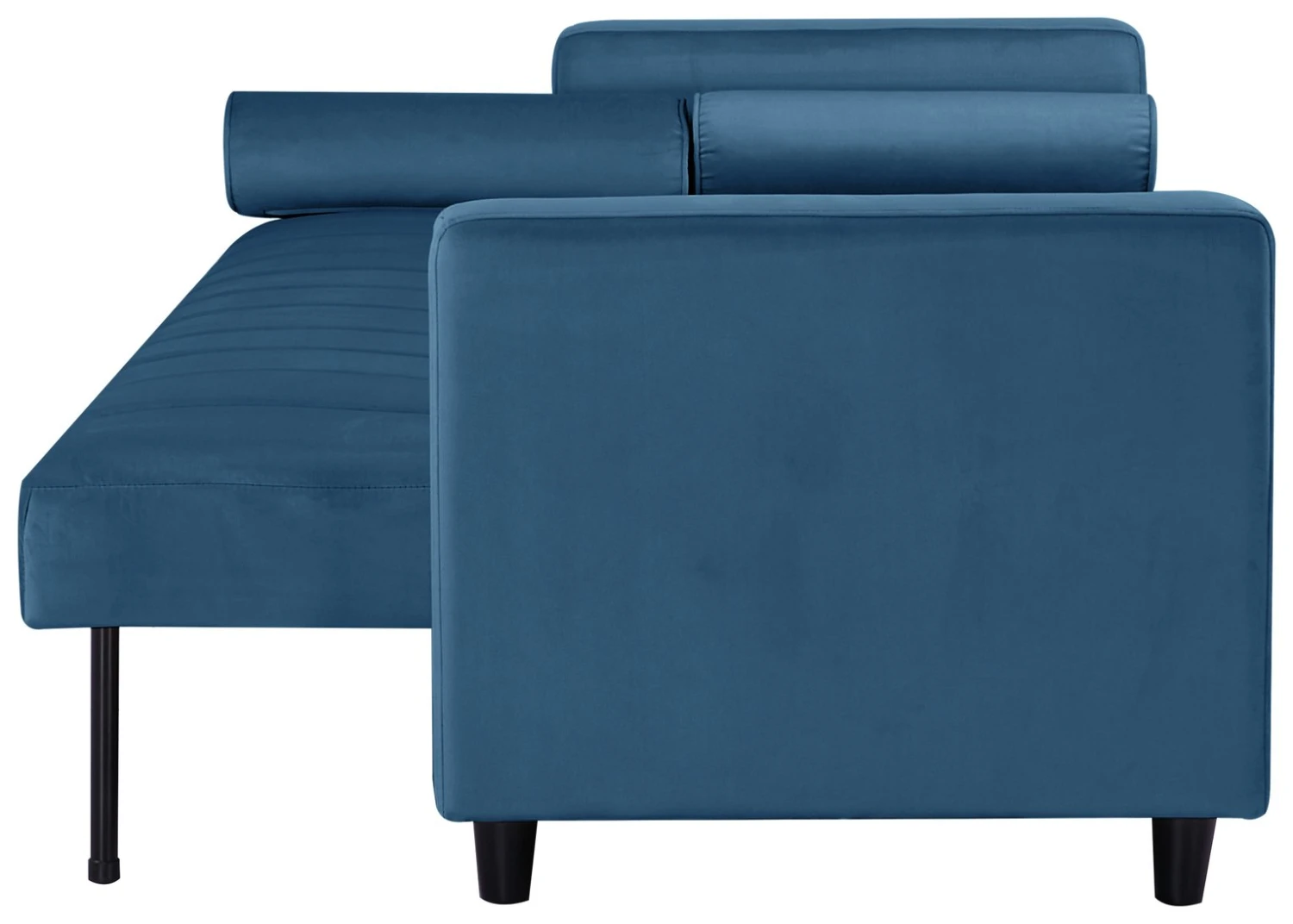 Habitat Preston Clic Clac Velvet Sofa Bed - Navy - Image 7