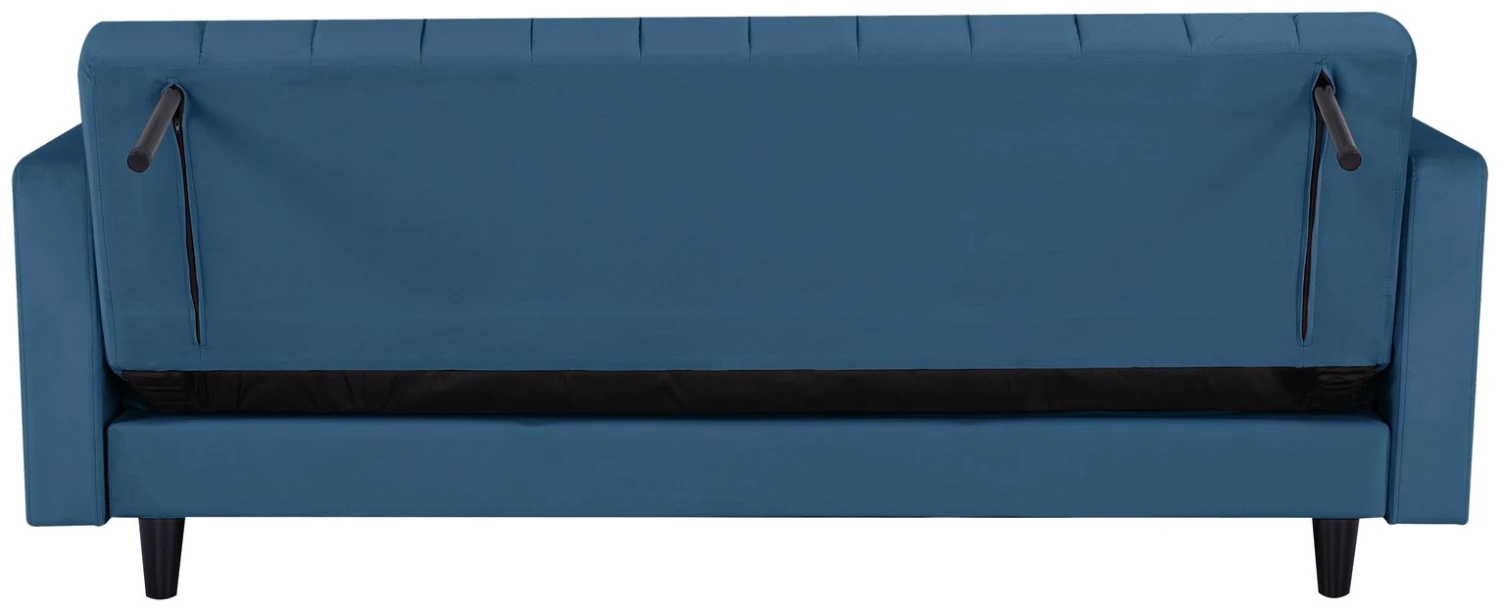 Habitat Preston Clic Clac Velvet Sofa Bed - Navy - Image 8