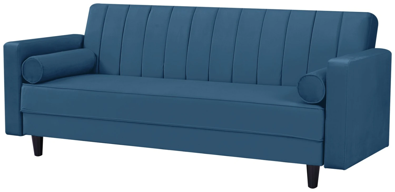 Habitat Preston Clic Clac Velvet Sofa Bed - Navy - Image 12