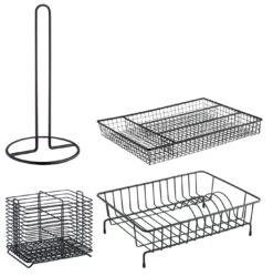 Habitat Nevin Metal Kitchen Equipment - Set Of 4