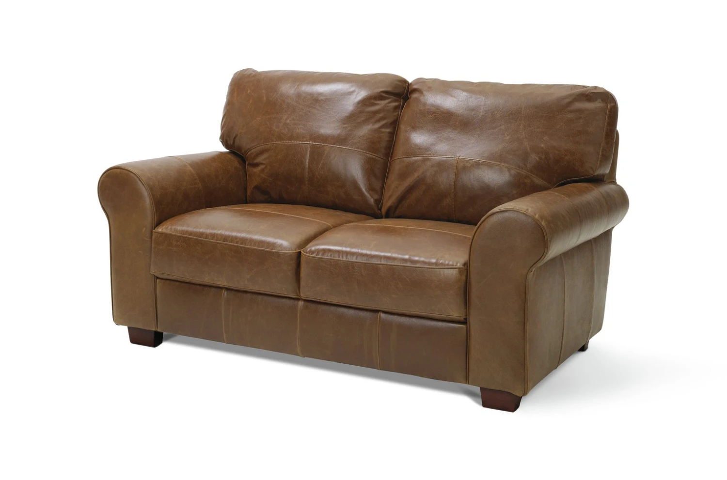 Habitat Salisbury Leather 2 Seater Sofa - Tan - Image 6