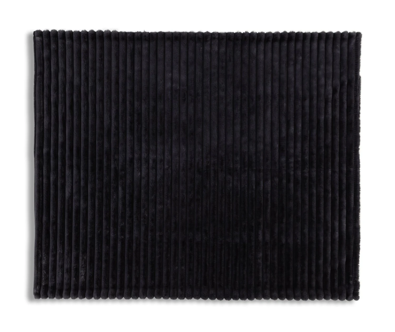 Habitat Ribbed Faux Fur Throw - Charcoal - 125X150cm - Image 6