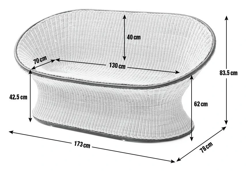 Habitat Koba Rattan 2 Seater Sofa - Natural - Image 4