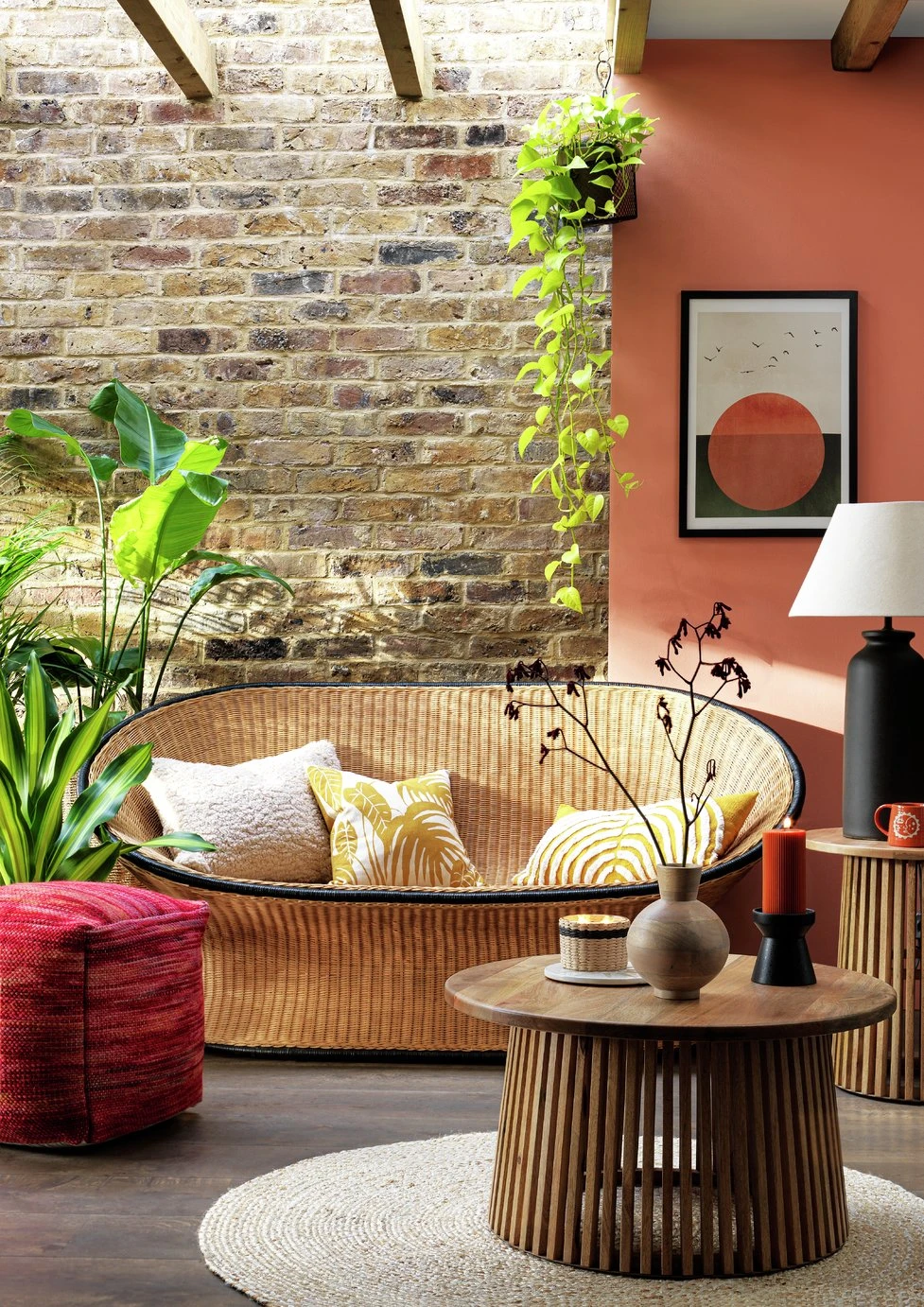 Habitat Koba Rattan 2 Seater Sofa - Natural - Image 10