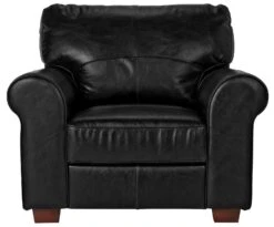 Habitat Salisbury Leather Armchair - Black